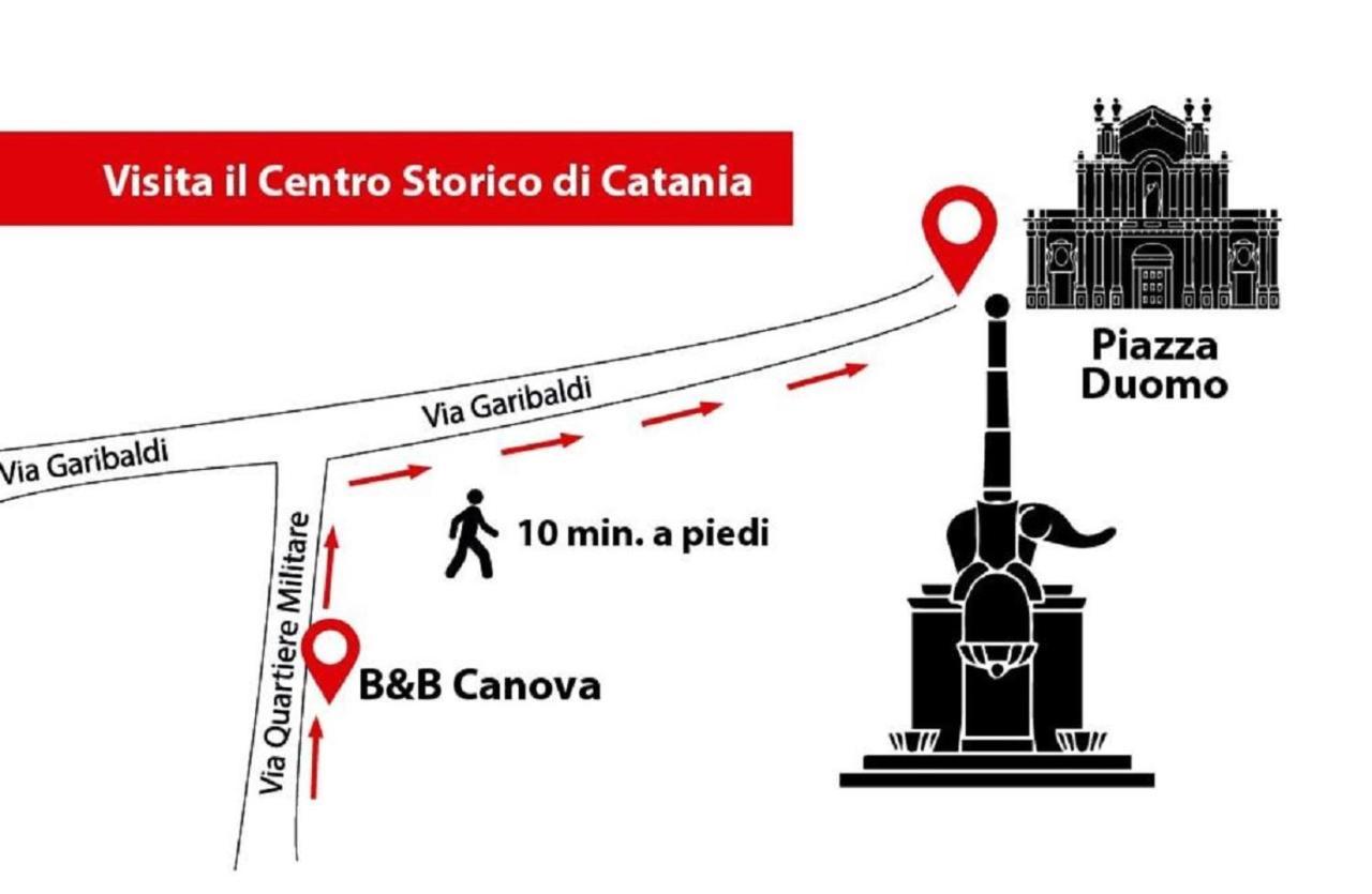 B&B Canova Catane Extérieur photo